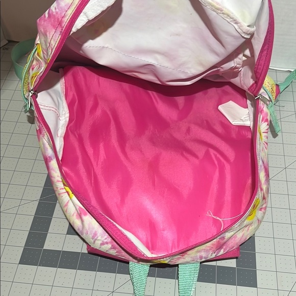 Colorful Tie-Dye Backpack with Smiley Faces - Picture 5 of 9